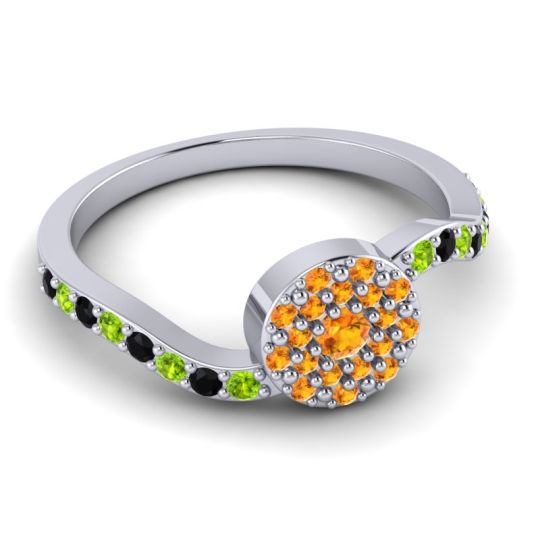 Petite Floral Pave Jurni Ring