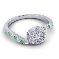 Petite Floral Pave Jurni Ring