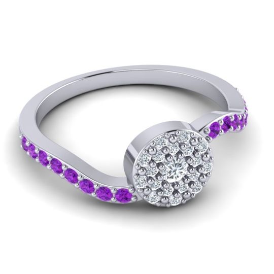 Petite Floral Pave Jurni Ring