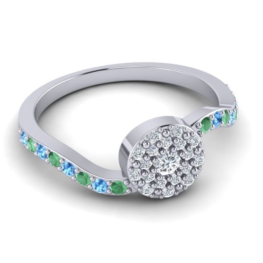Petite Floral Pave Jurni Ring