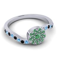 Petite Floral Pave Jurni Ring