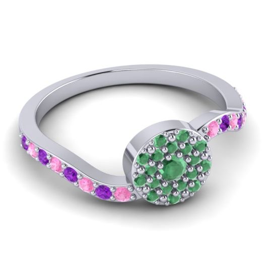Petite Floral Pave Jurni Ring