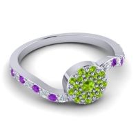 Petite Floral Pave Jurni Ring