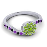 Petite Floral Pave Jurni Ring