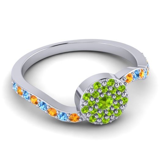 Petite Floral Pave Jurni Ring