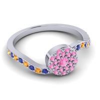 Petite Floral Pave Jurni Ring