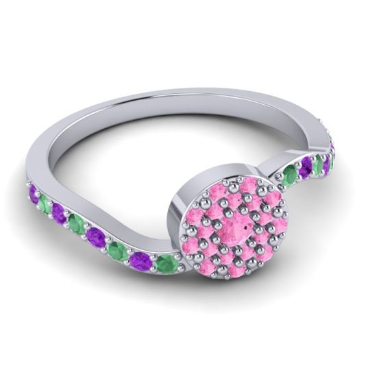 Petite Floral Pave Jurni Ring