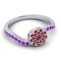 Petite Floral Pave Jurni Ring