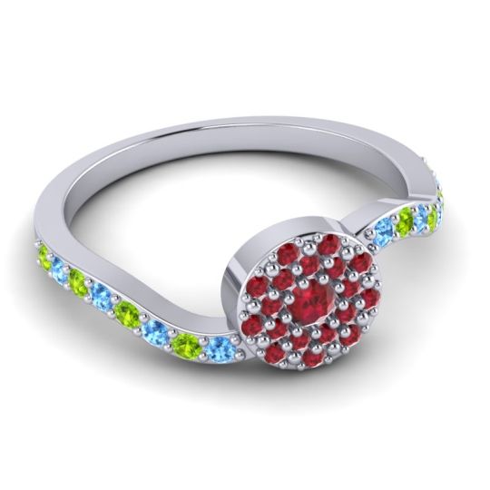 Petite Floral Pave Jurni Ring