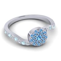 Petite Floral Pave Jurni Ring