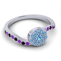 Petite Floral Pave Jurni Ring