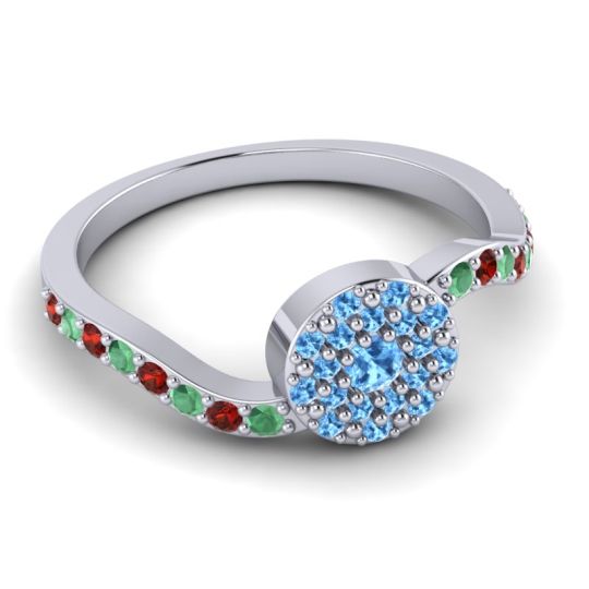 Petite Floral Pave Jurni Ring