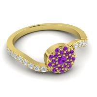 Petite Floral Pave Jurni Ring