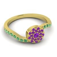Petite Floral Pave Jurni Ring