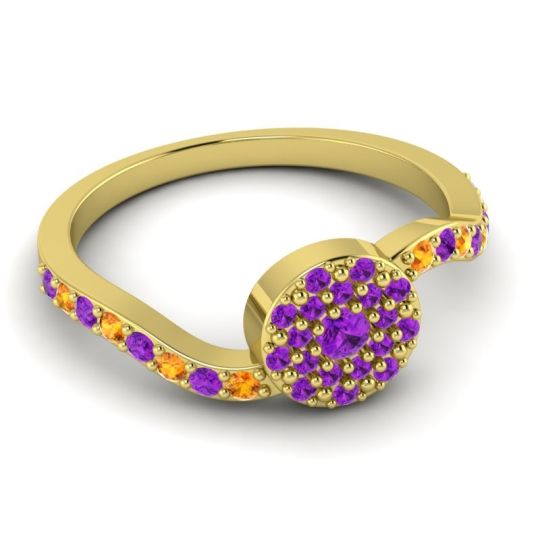 Petite Floral Pave Jurni Ring