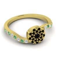 Petite Floral Pave Jurni Ring
