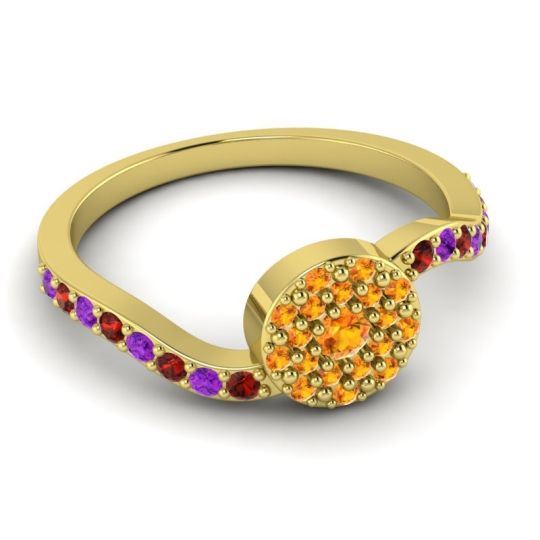 Petite Floral Pave Jurni Ring