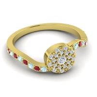 Petite Floral Pave Jurni Ring