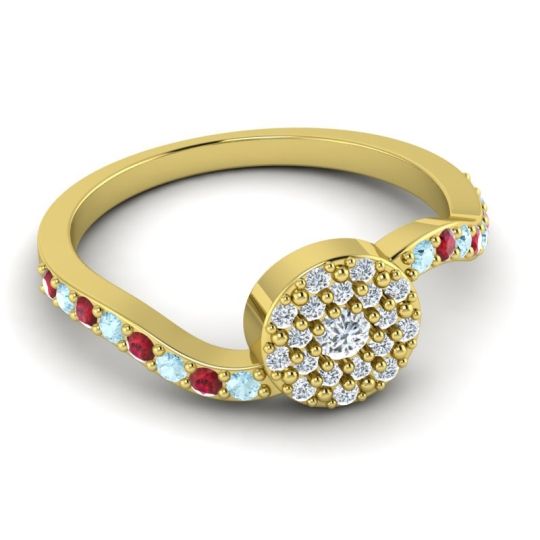 Petite Floral Pave Jurni Ring