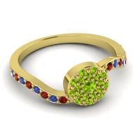 Petite Floral Pave Jurni Ring