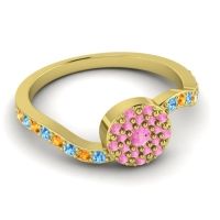 Petite Floral Pave Jurni Ring