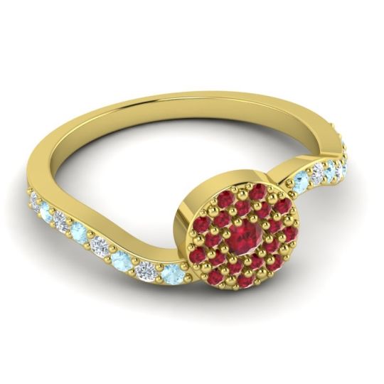 Petite Floral Pave Jurni Ring