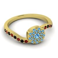 Petite Floral Pave Jurni Ring