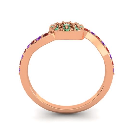 Petite Floral Pave Jurni Ring