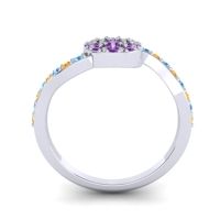 Petite Floral Pave Jurni Ring