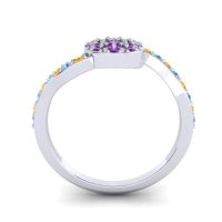 Petite Floral Pave Jurni Ring