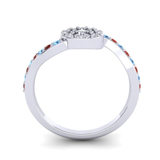 Petite Floral Pave Jurni Ring