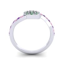 Petite Floral Pave Jurni Ring