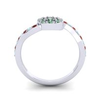 Petite Floral Pave Jurni Ring