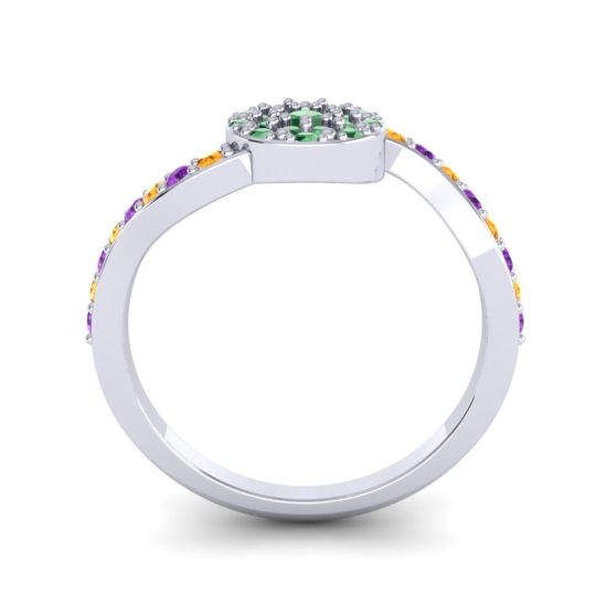 Petite Floral Pave Jurni Ring