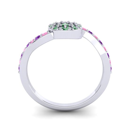 Petite Floral Pave Jurni Ring
