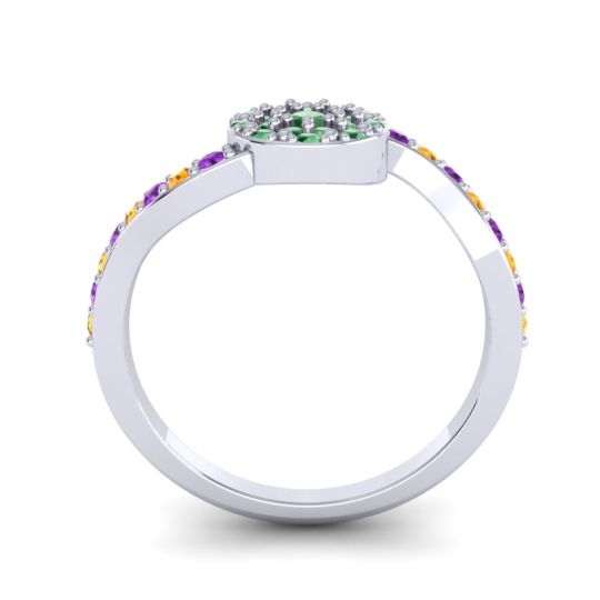 Petite Floral Pave Jurni Ring