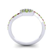 Petite Floral Pave Jurni Ring