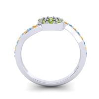 Petite Floral Pave Jurni Ring