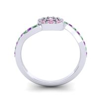 Petite Floral Pave Jurni Ring