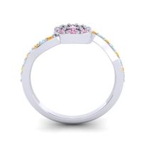 Petite Floral Pave Jurni Ring