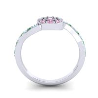 Petite Floral Pave Jurni Ring