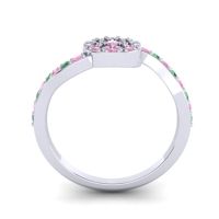 Petite Floral Pave Jurni Ring