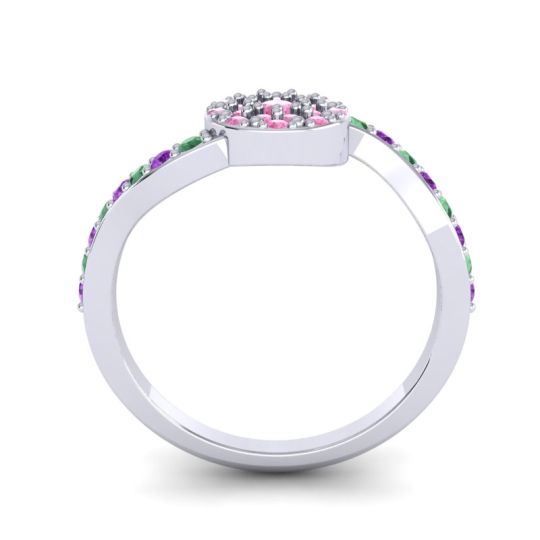 Petite Floral Pave Jurni Ring
