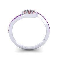 Petite Floral Pave Jurni Ring
