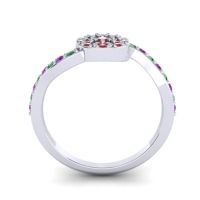 Petite Floral Pave Jurni Ring