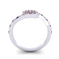 Petite Floral Pave Jurni Ring