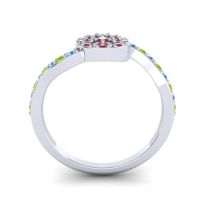 Petite Floral Pave Jurni Ring