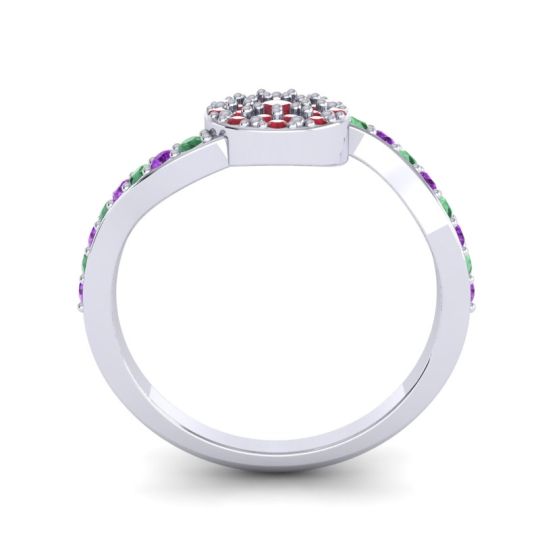 Petite Floral Pave Jurni Ring