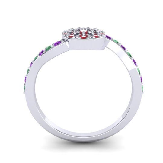Petite Floral Pave Jurni Ring