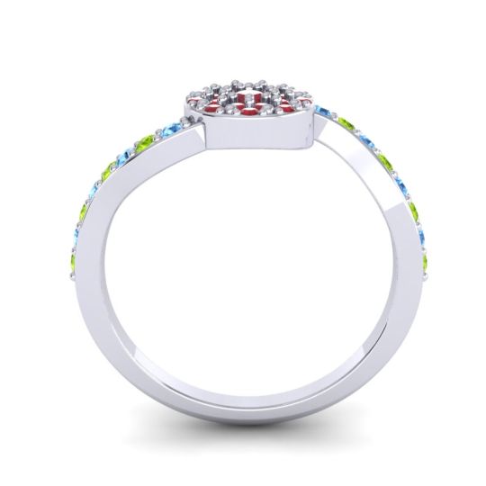 Petite Floral Pave Jurni Ring
